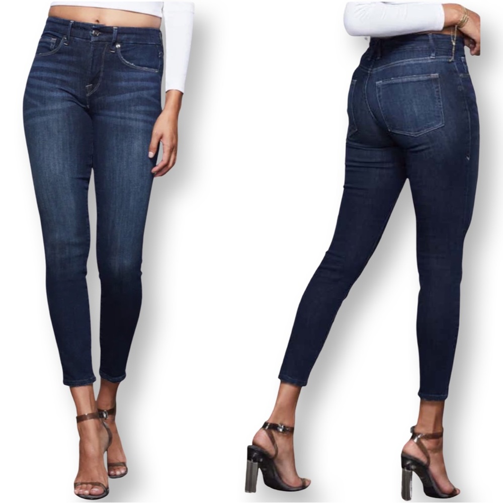 Good American Good Legs Crop Skinny Jeans in Blue 260